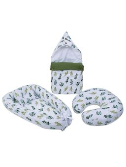 Haus & Kinder - Green Printed Baby Lounger