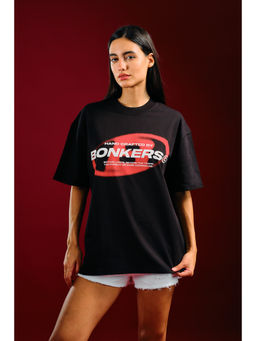 Bonkers Corner - Bonkers Black Oversized T-shirt