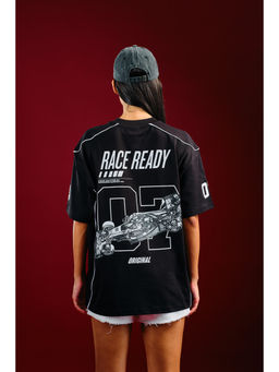 Bonkers Corner - Trackside Black Oversized T-shirt