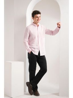 J.LINUM Co - Baby Pink Linen Shirt