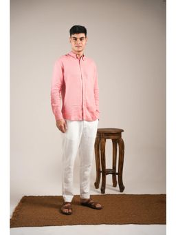 J.LINUM Co - Blush Coral Linen Shirt
