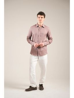 J.LINUM Co - Rosewood Dusk Linen Shirt
