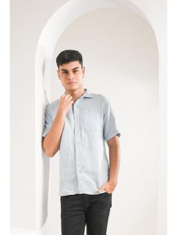 J.LINUM Co - Glacier Mist Linen Shirt