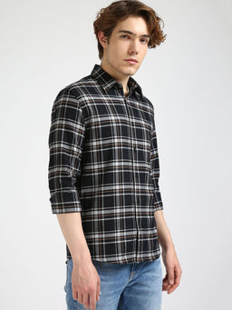 Calvin Klein - Men Multi-Color Cotton Checks Casual Shirt