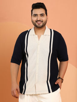 Instafab Plus - Men Multi-Color Polycotton Colorblock Casual Shirt