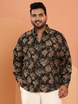 Instafab Plus - Men Multi-Color Polycotton Floral Casual Shirt