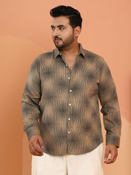 Instafab Plus - Men Multi-Color Polycotton Geometric Casual Shirt