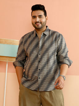 Instafab Plus - Men Multi-Color Polycotton Colorblock Casual Shirt