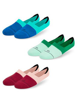 Dynamocks - Men & Women Loafer Socks - (Free Size) (Fits Shoe Size India/UK 7-12) (Pack of 3 Pairs)