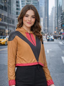 Martini - Women Mustard Biker Windcheater Jacket