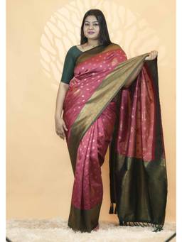 Isadora Life - Banarasi Silk Inspired with Gold Zari Buti, Ready To Wear Saree