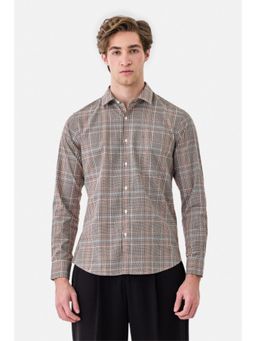 Snitch - Multi-Color Cotton Collar Neck Slim Full Sleeves Shirt