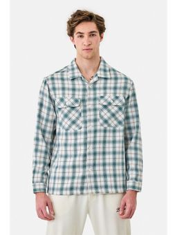Snitch - Multi-Color Cotton Blend Collar Neck Relaxed Full Sleeves Shirt