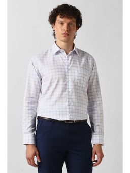 Van Heusen - White Cotton Collar Neck Regular Full Sleeves Shirt
