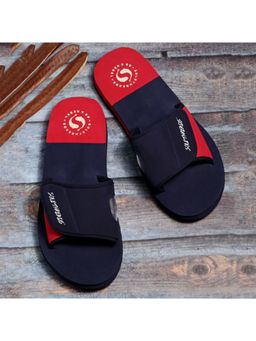 SOLETHREADS - Freeway Navy Colorblock Men Sliders