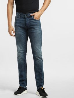 Jack & Jones - Dark Blue Low Rise Glenn Slim Jeans