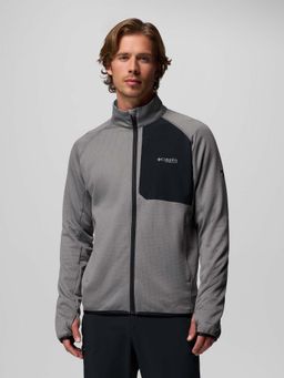 Columbia - Grey Triple Canyon Grid Ii Fleece Jacket