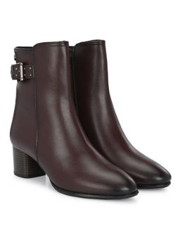 Delize - Womens Solid Brown Ankle Casual Boots