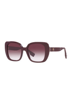 Burberry - Women Gradient Maroon Lens Square Sunglasses - 0BE437139798H52