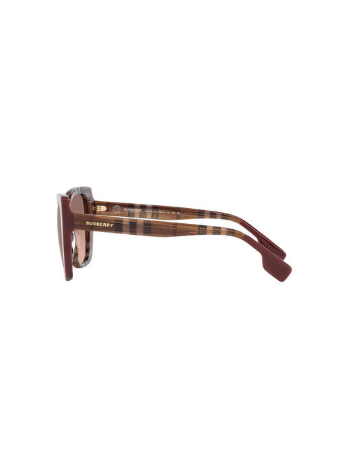 Burberry Burgundy and Brown Gradient Lens Women\'s Sunglasses Burberry BE4371 HELENA Sunglasses | FREE Shipping main image 4