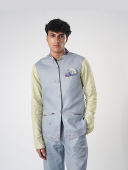 Orthodox - Wisdom Weave Blue Waist Coat