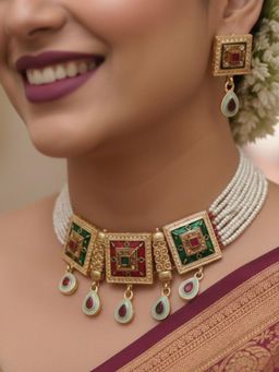 NUI - Womens Gold Plated Jewellery Set