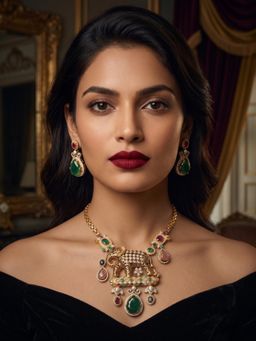 NUI - Womens Gold Plated Cubic Zirconia Elegant Jewellery Set