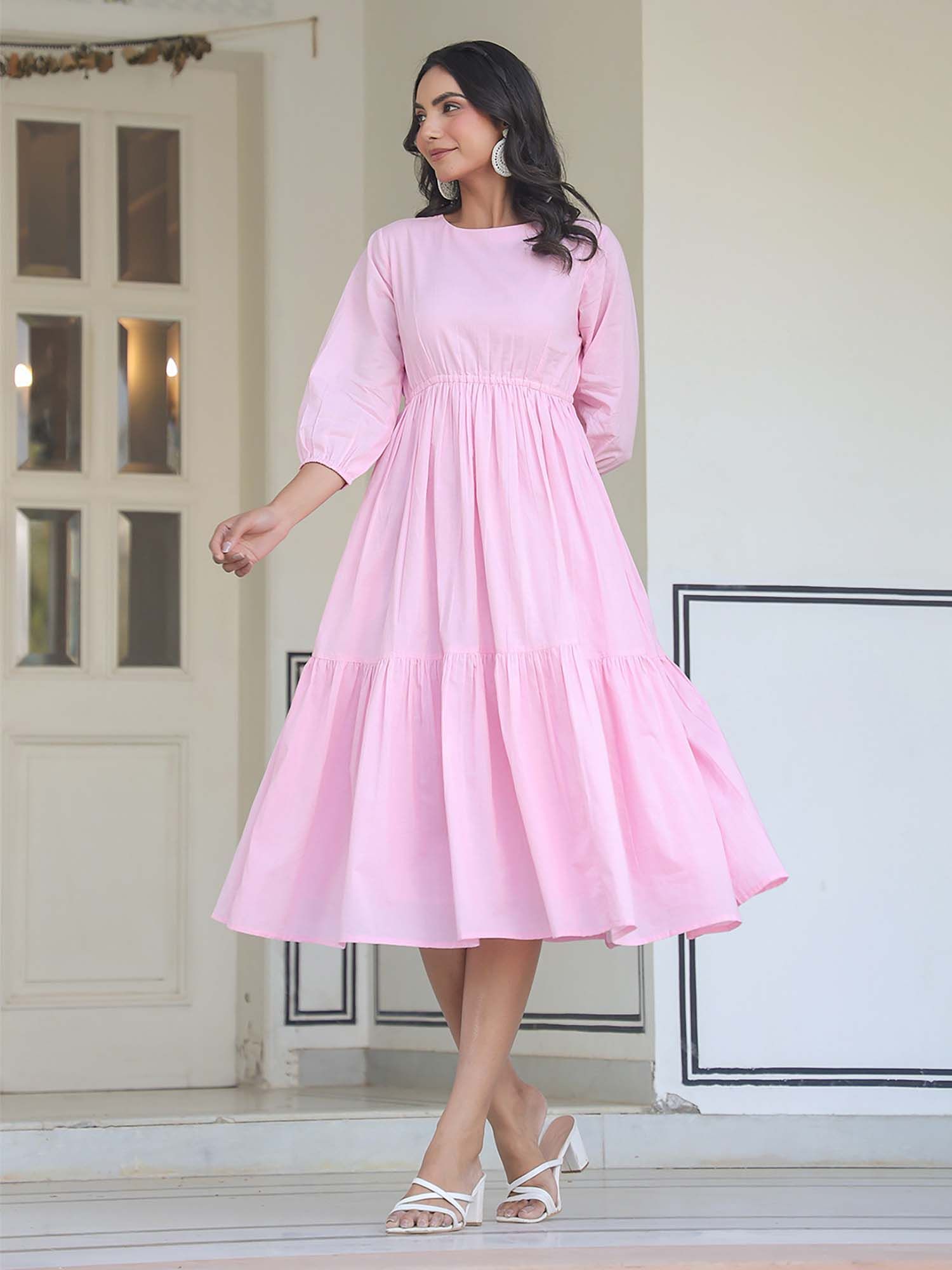 Buy Stylish Light Pink Dresses Collection At Best Prices Online
