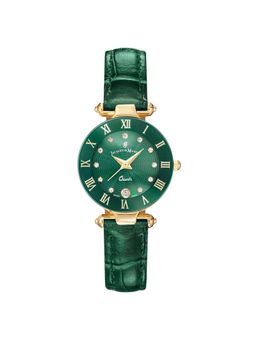 Jacques Du Manior - Coupole Fashion Swiss Made Analogue Green Round Dial Womens Watch- Rc.90