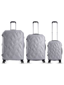 it luggage - Ice Cap Grey Set of 3 28-24-20 Inches Expandable Hardsided TSA Luggage Trolley