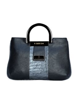 ESBEDA - Black Color Dry Milk Croco Texture Medium Handbag For Women