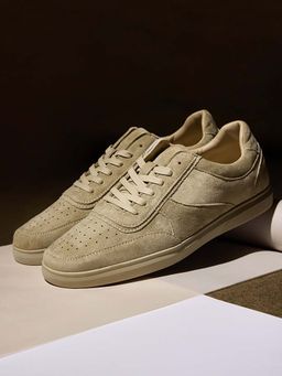 Snitch - Beige Textured Sneakers