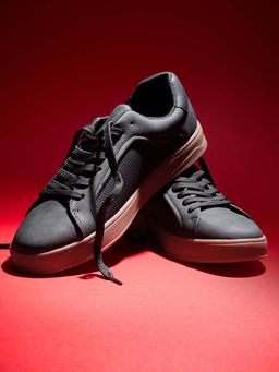 Snitch - Black Solid Sneakers