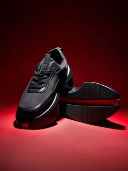 Snitch - Black Solid Sneakers