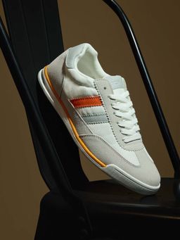 Snitch - White Striped Sneakers