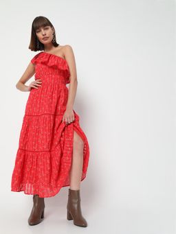 VERO MODA - Women Floral Red Dress