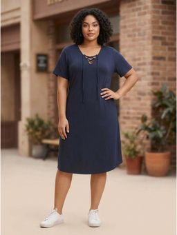 KOTTY - Curvy Closet Blue Regular Dress for Women