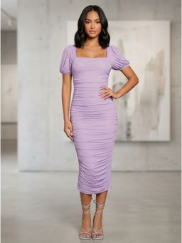 KOTTY - Curvy Closet Women's Purple Bodycon Dress