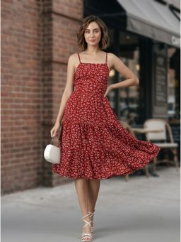 KOTTY - Maroon Regular Dress for Women