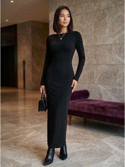 KOTTY - Women's Black A-Line Dress