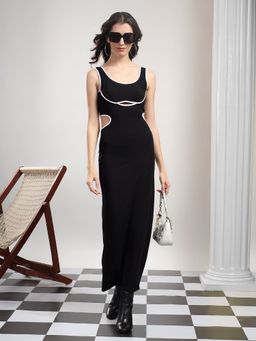 KOTTY - Women's Black Cut-Out Bodycon Dress