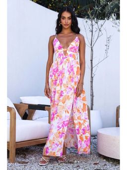 KOTTY - Women's Floral Print Maxi Dress