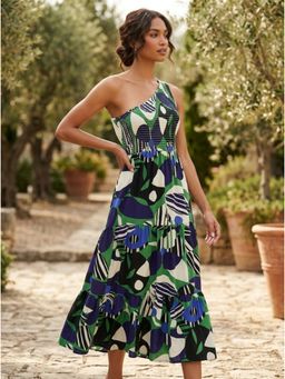 KOTTY - Women's One-Shoulder Tiered Dress