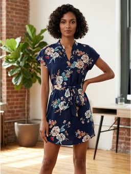 KOTTY - Ootd By Navy Blue Regular Dress For Women With Belt