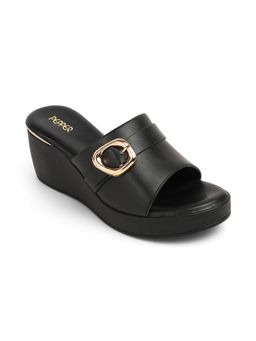 PEPPER - Womens Black Wedges Heels