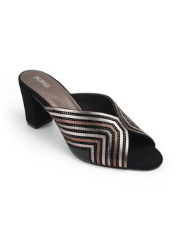 PEPPER - Womens Black Block Heels