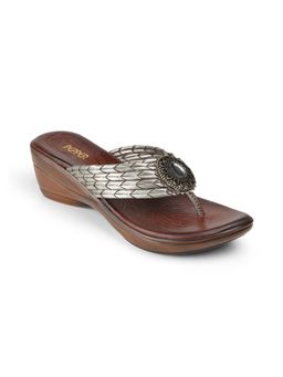 PEPPER - Womens Grey Wedges Heels