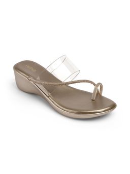 PEPPER - Womens Rose Gold Wedges Heels