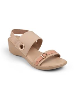 PEPPER - Womens Peach Wedges Heels