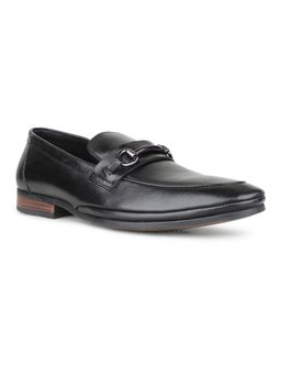 ATESBER - Mens Black Casual Solid Round Toe Loafers